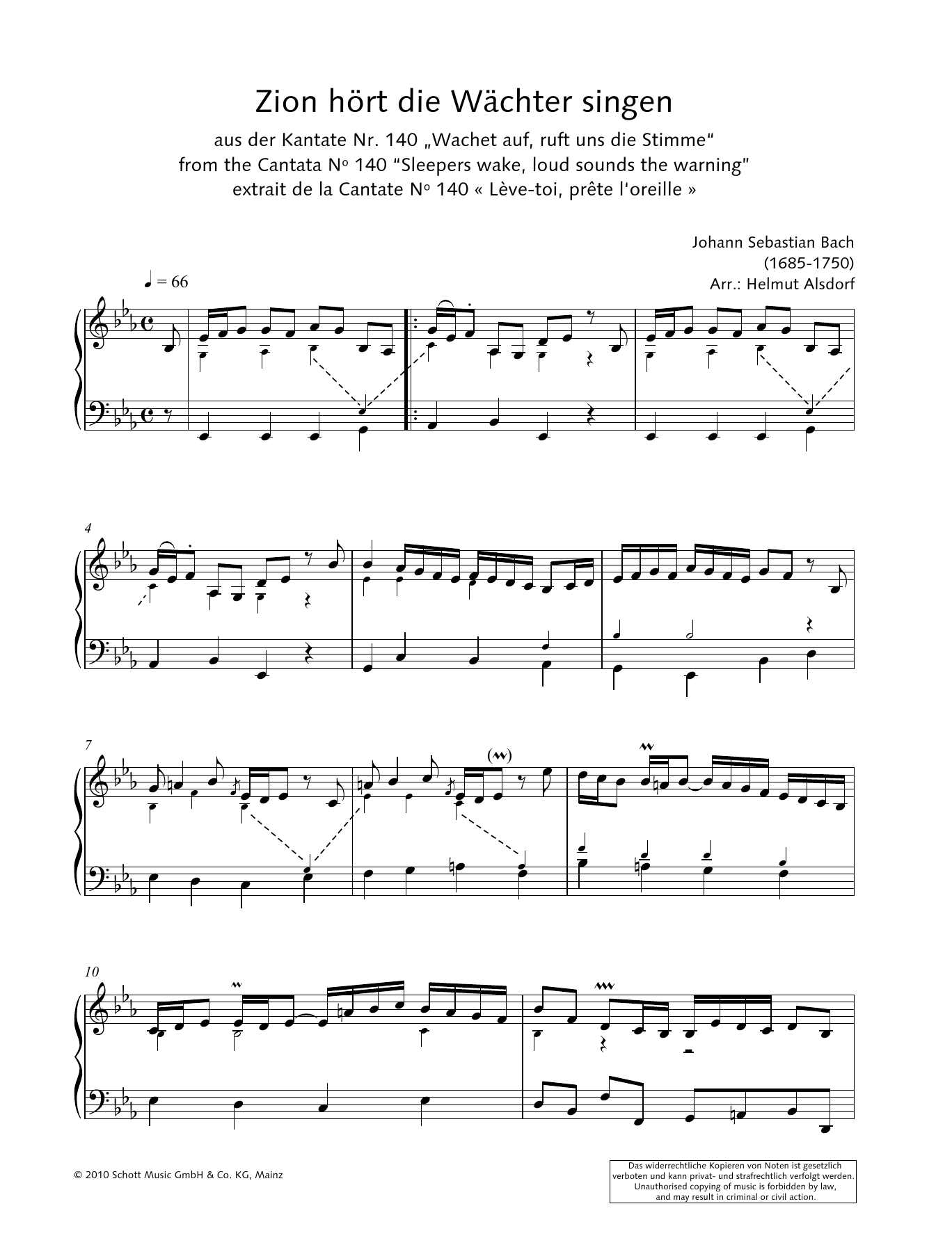 Download Hans-Gunter Heumann Zion hört die Wächter singen Sheet Music and learn how to play Piano Solo PDF digital score in minutes