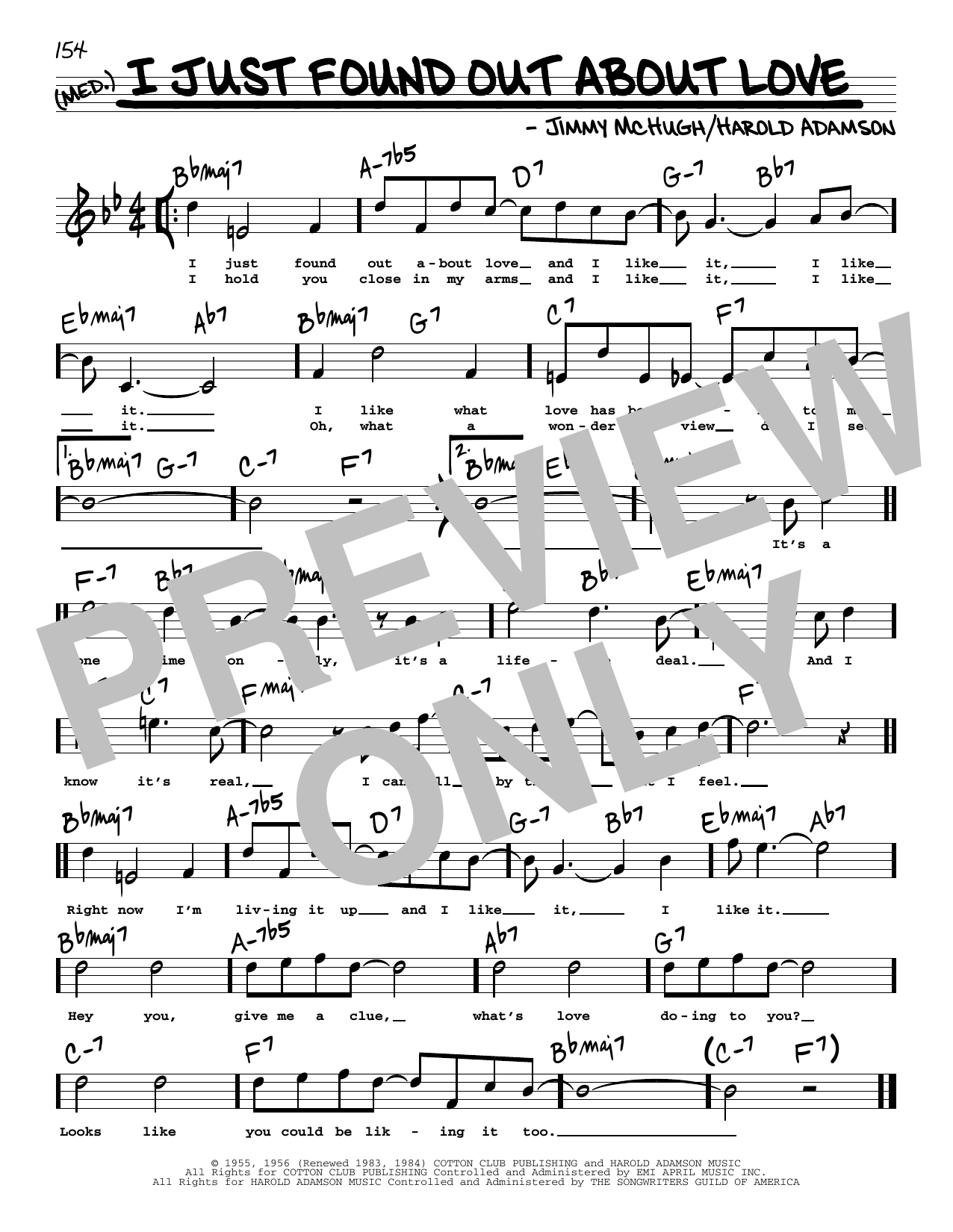 Download Harold Adamson I Just Found Out About Love (High Voice) Sheet Music and learn how to play Real Book – Melody, Lyrics & Chords PDF digital score in minutes