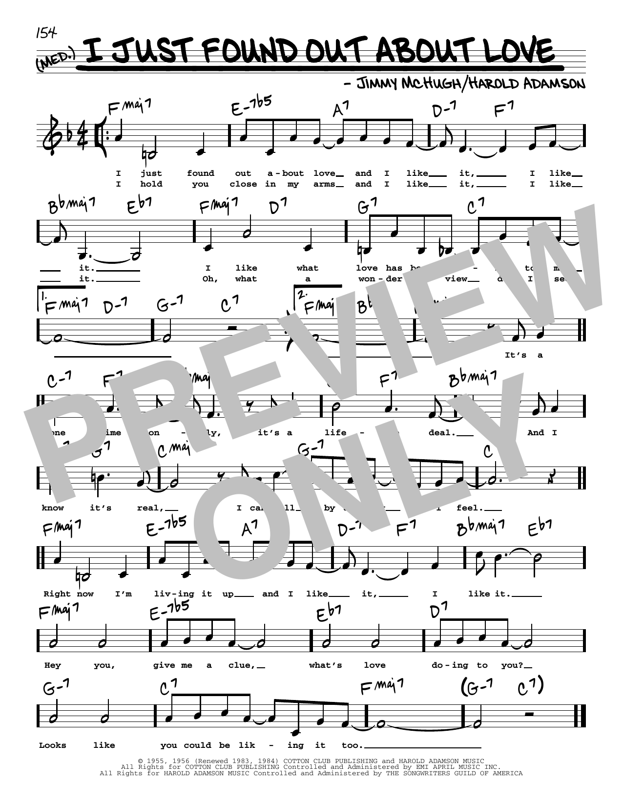 Download Harold Adamson I Just Found Out About Love (Low Voice) Sheet Music and learn how to play Real Book – Melody, Lyrics & Chords PDF digital score in minutes