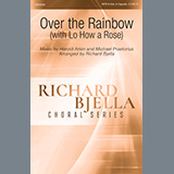 Download or print Harold Arlen and Michael Praetorius Over The Rainbow (with Lo How a Rose) (arr. Richard Bjella) Sheet Music Printable PDF -page score for Standards / arranged SATB Choir SKU: 1194338.