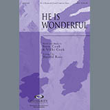 Download or print Harold Ross He Is Wonderful Sheet Music Printable PDF -page score for Contemporary / arranged SATB Choir SKU: 285971.