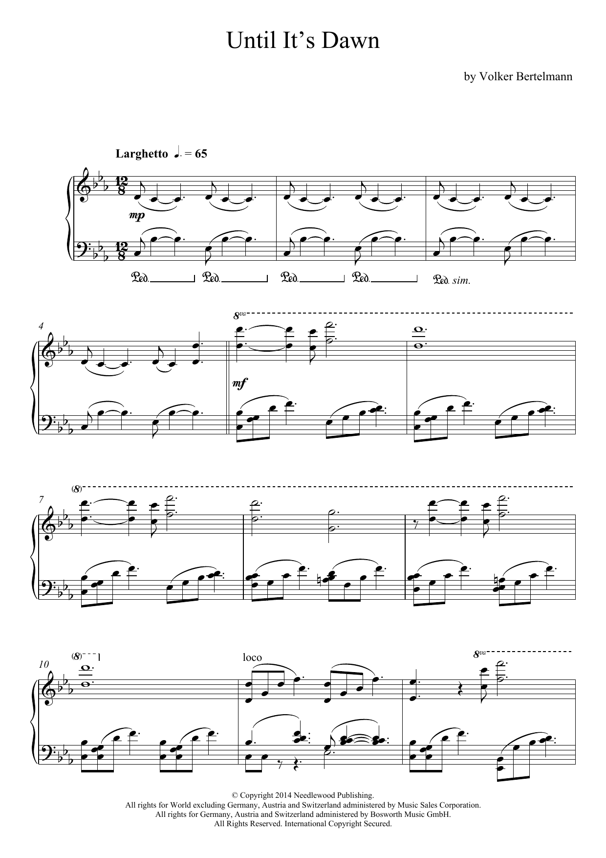 Download Hauschka Until It's Dawn Sheet Music and learn how to play Piano PDF digital score in minutes