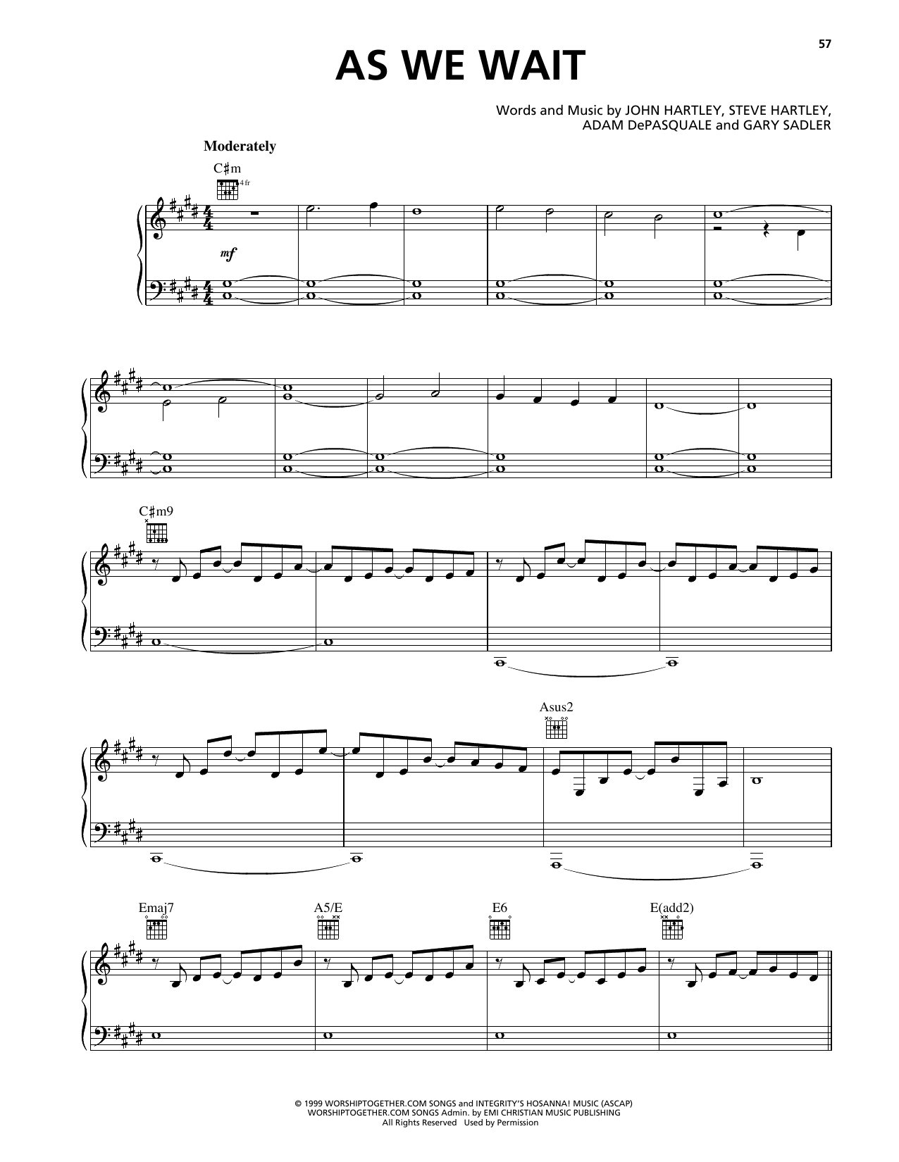 Download Heaven & Earth As We Wait Sheet Music and learn how to play Piano, Vocal & Guitar Chords (Right-Hand Melody) PDF digital score in minutes