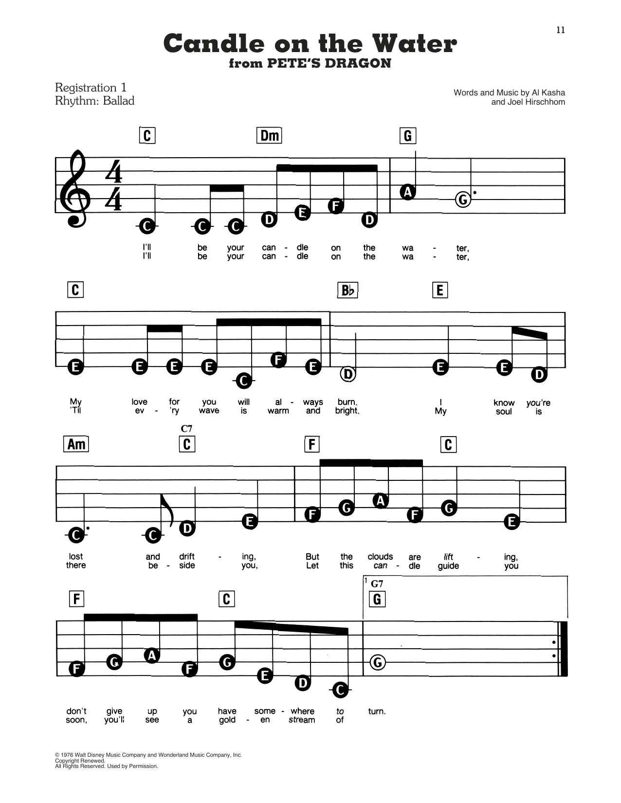 Download Kasha & Hirschhorn Sheet Music and learn how to play Piano, Vocal & Guitar (Right-Hand Melody) PDF score in minutes
