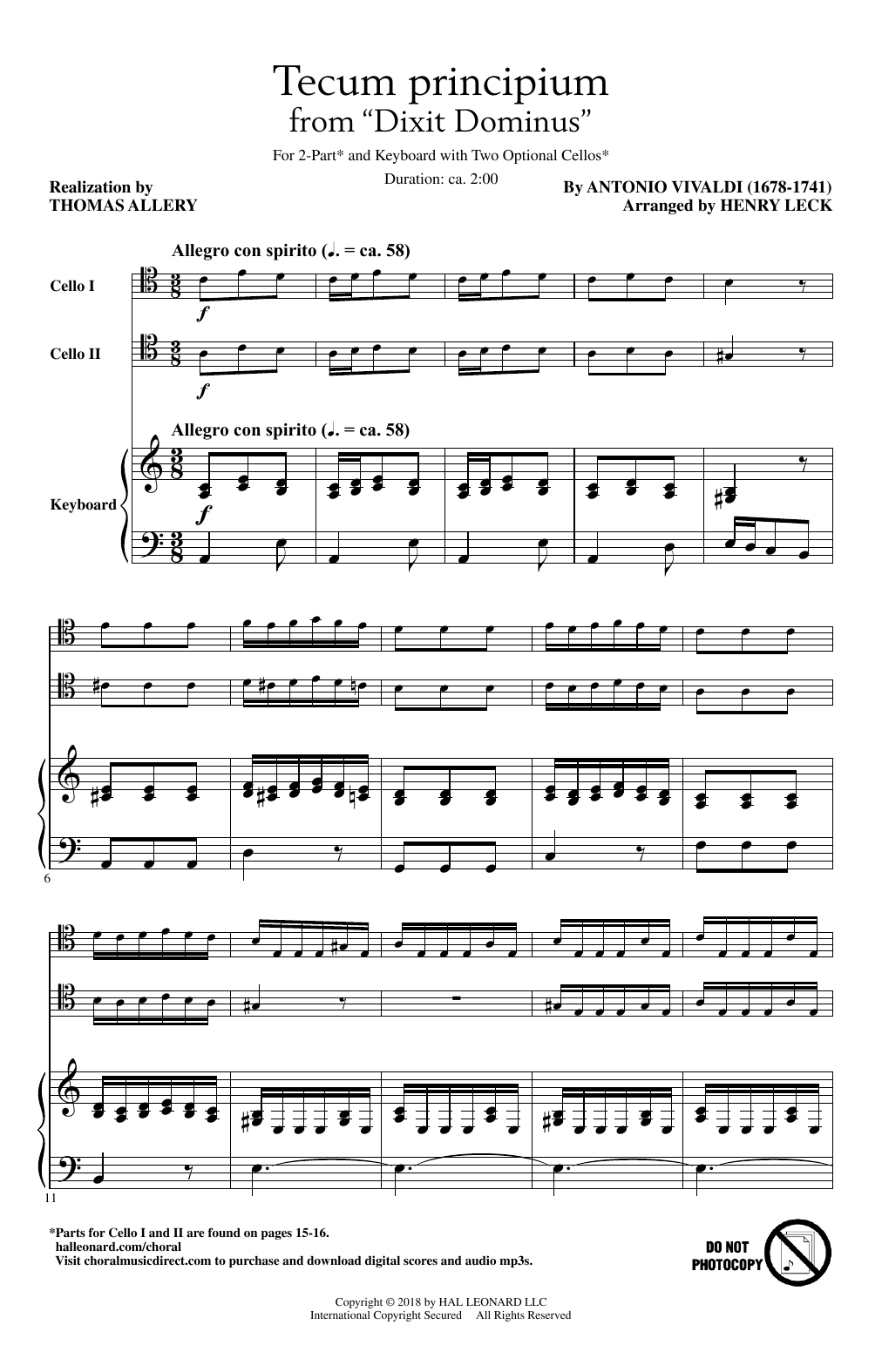 Download Henry Leck Tecum Principium Sheet Music and learn how to play 2-Part Choir PDF digital score in minutes