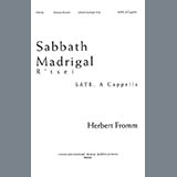 Download or print Herbert Fromm Sabbath Madrigal (R'tsei) Sheet Music Printable PDF -page score for Classical / arranged SATB Choir SKU: 1211266.