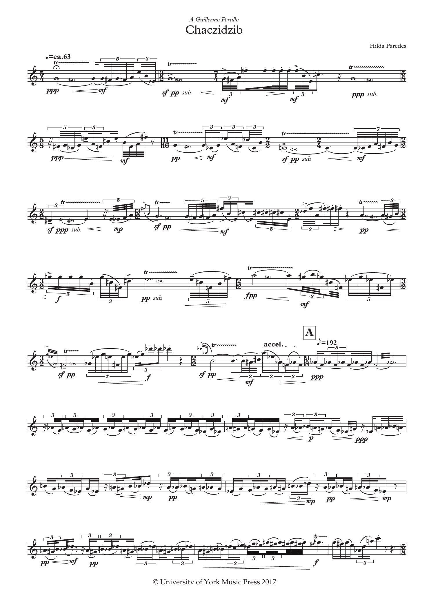 Download Hilda Paredes Chaczidzib Sheet Music and learn how to play Piccolo PDF digital score in minutes