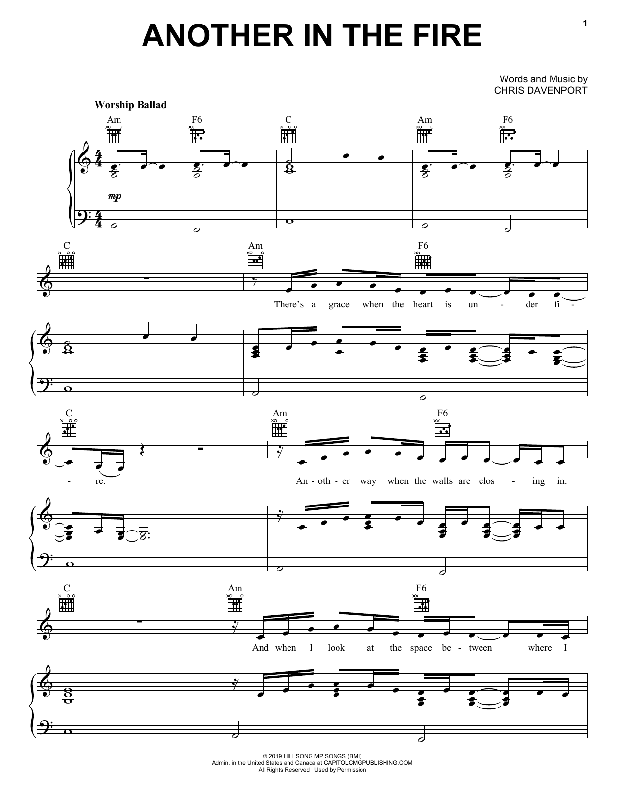 Download Hillsong United Another In The Fire Sheet Music and learn how to play Clarinet Solo PDF digital score in minutes