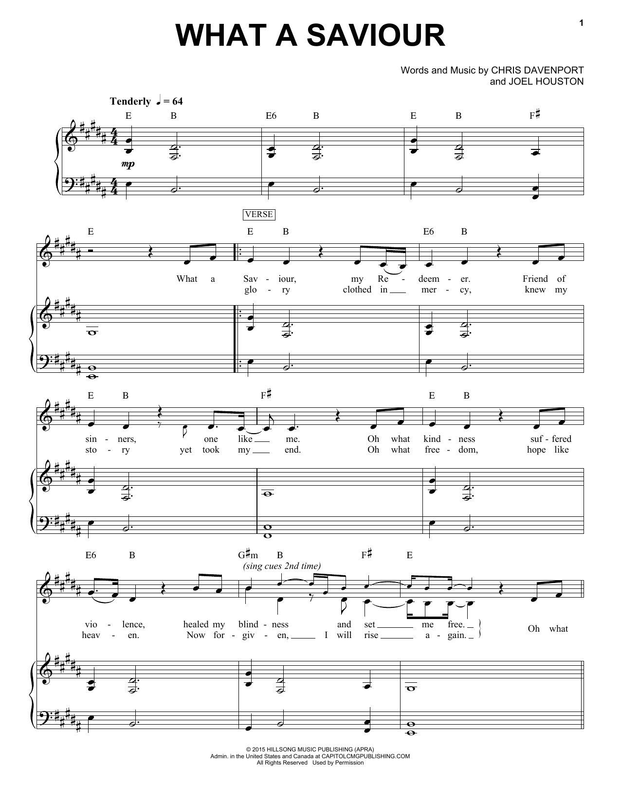 Download Hillsong Worship What A Saviour Sheet Music and learn how to play Piano & Vocal PDF digital score in minutes