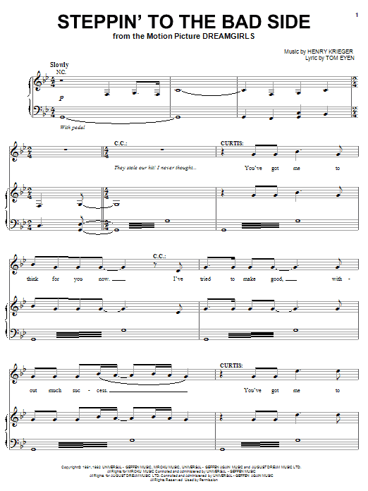 Download Hinton Battle and Jamie Foxx Steppin' To The Bad Side Sheet Music and learn how to play Piano, Vocal & Guitar (Right-Hand Melody) PDF digital score in minutes