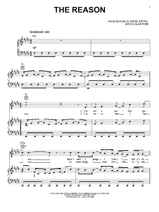 Download Hoobastank The Reason Sheet Music and learn how to play Ukulele PDF digital score in minutes