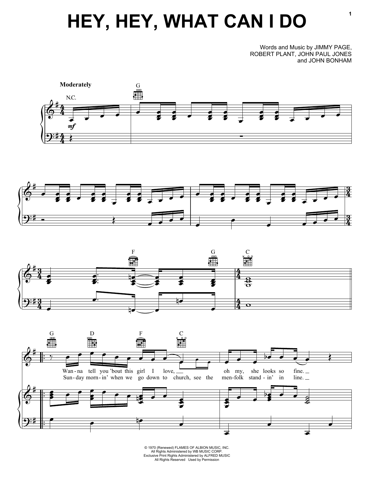 Download Hootie & The Blowfish Hey, Hey, What Can I Do Sheet Music and learn how to play Piano, Vocal & Guitar Chords (Right-Hand Melody) PDF digital score in minutes