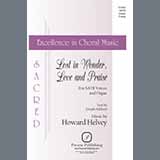 Download or print Howard Helvey Lost In Wonder, Love And Praise Sheet Music Printable PDF -page score for Concert / arranged SATB Choir SKU: 1192074.