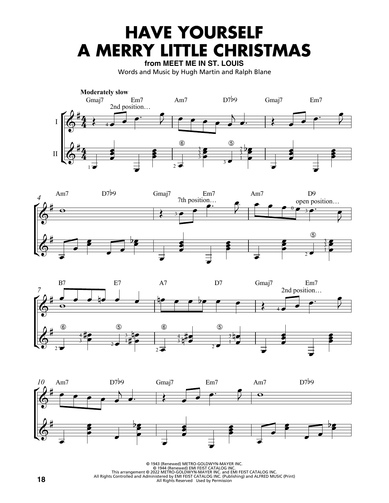 Download Hugh Martin Have Yourself A Merry Little Christmas (arr. Mark Phillips) Sheet Music and learn how to play Easy Guitar Tab PDF digital score in minutes