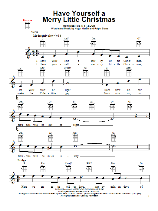 Download Hugh Martin Have Yourself A Merry Little Christmas Sheet Music and learn how to play Violin Duet PDF digital score in minutes