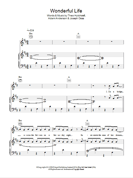 Download Hurts Wonderful Life Sheet Music and learn how to play Piano, Vocal & Guitar (Right-Hand Melody) PDF digital score in minutes