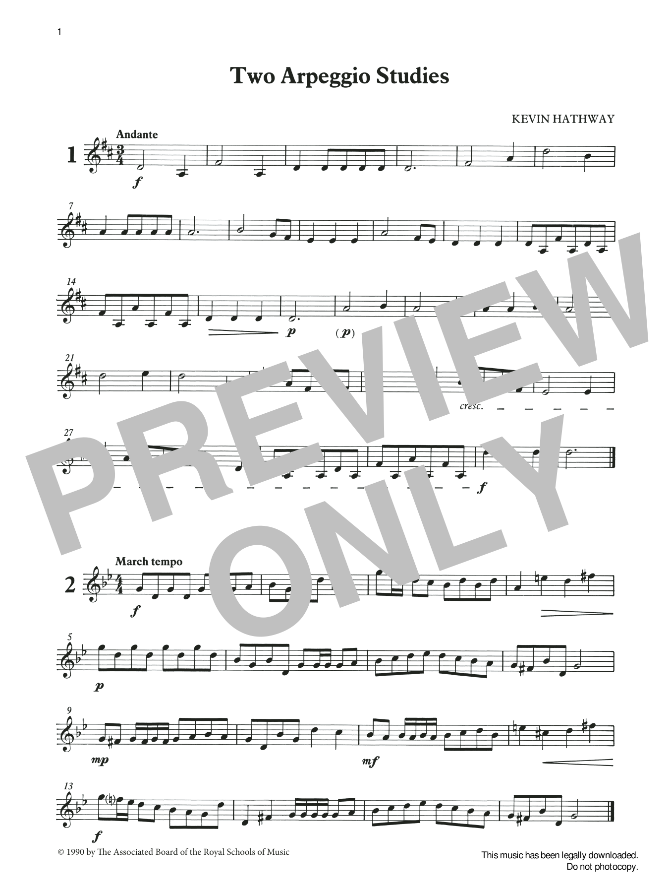Download Ian Wright and Kevin Hathaway Two Arpeggio Studies from Graded Music for Tuned Percussion, Book I Sheet Music and learn how to play Percussion Solo PDF digital score in minutes