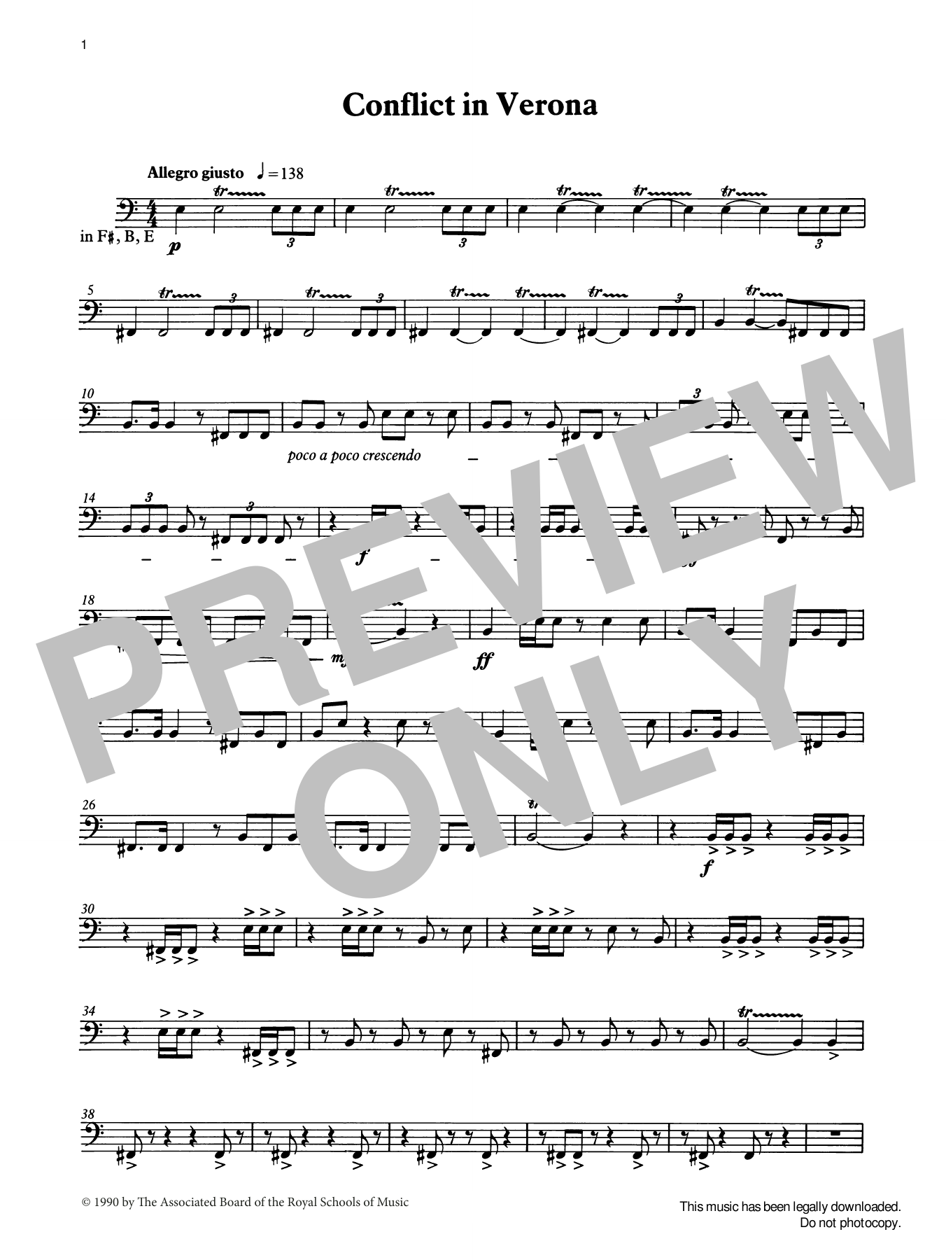 Download Ian Wright Conflict in Verona from Graded Music for Timpani, Book IV Sheet Music and learn how to play Percussion Solo PDF digital score in minutes