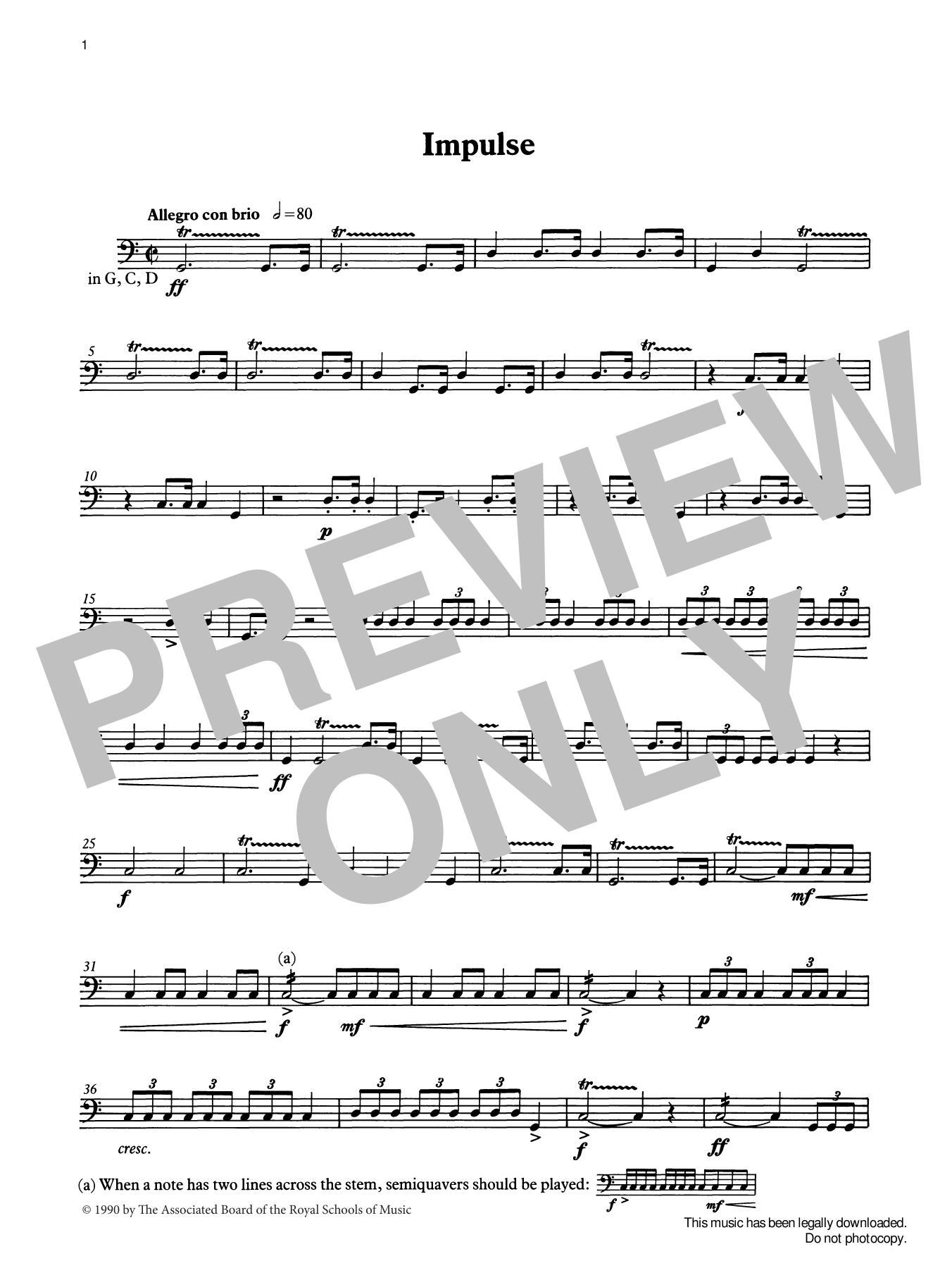 Download Ian Wright Impulse from Graded Music for Timpani, Book IV Sheet Music and learn how to play Percussion Solo PDF digital score in minutes