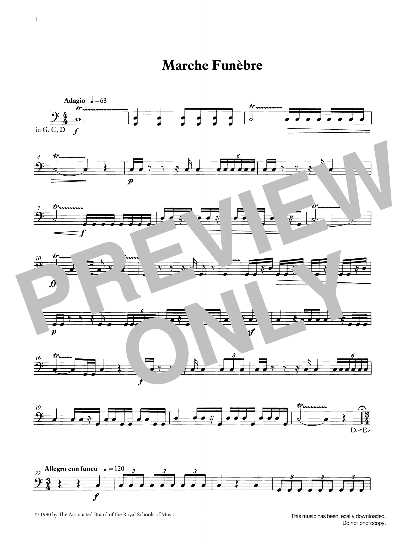 Download Ian Wright Marche Funèbre from Graded Music for Timpani, Book III Sheet Music and learn how to play Percussion Solo PDF digital score in minutes