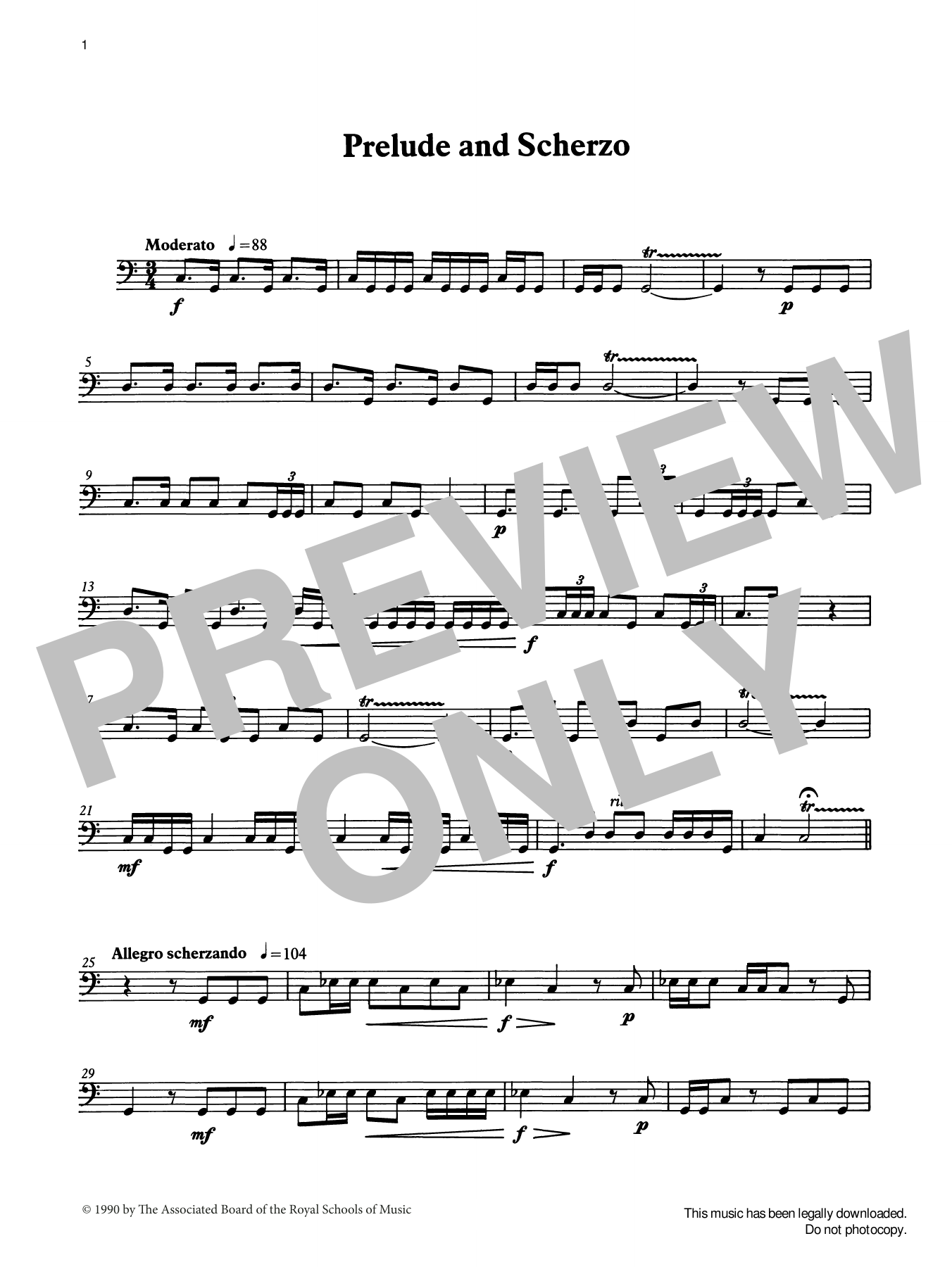 Download Ian Wright Prelude and Scherzo from Graded Music for Timpani, Book II Sheet Music and learn how to play Percussion Solo PDF digital score in minutes