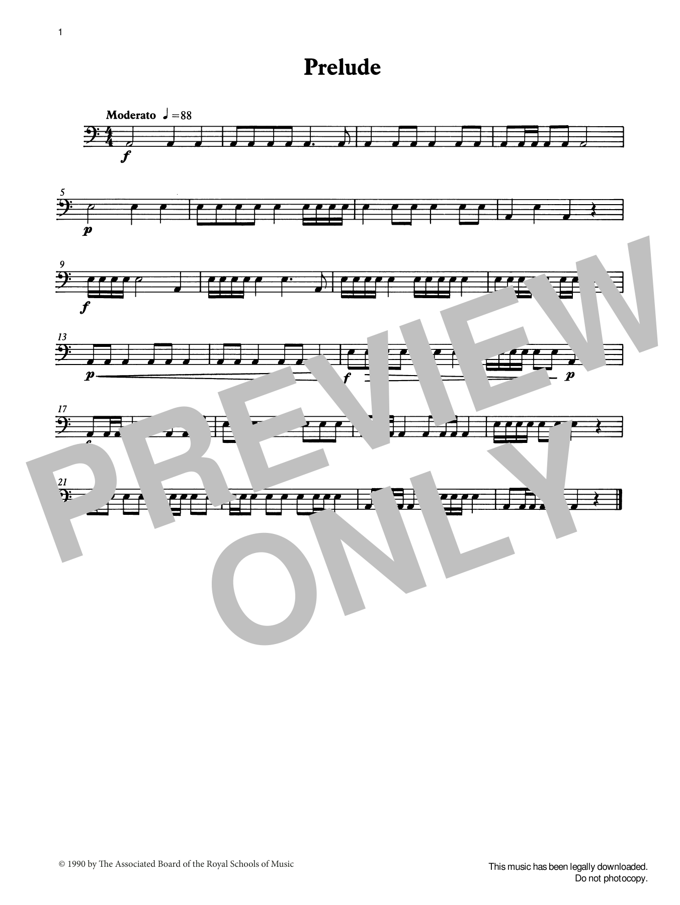 Download Ian Wright Prelude from Graded Music for Timpani, Book I Sheet Music and learn how to play Percussion Solo PDF digital score in minutes