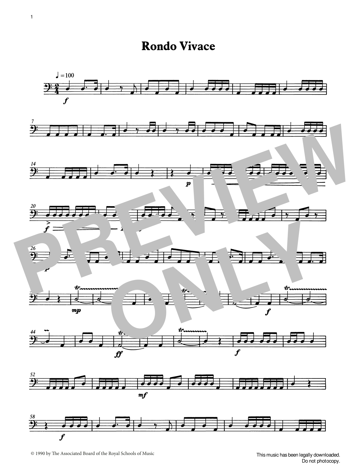 Download Ian Wright Rondo Vivace from Graded Music for Timpani, Book II Sheet Music and learn how to play Percussion Solo PDF digital score in minutes