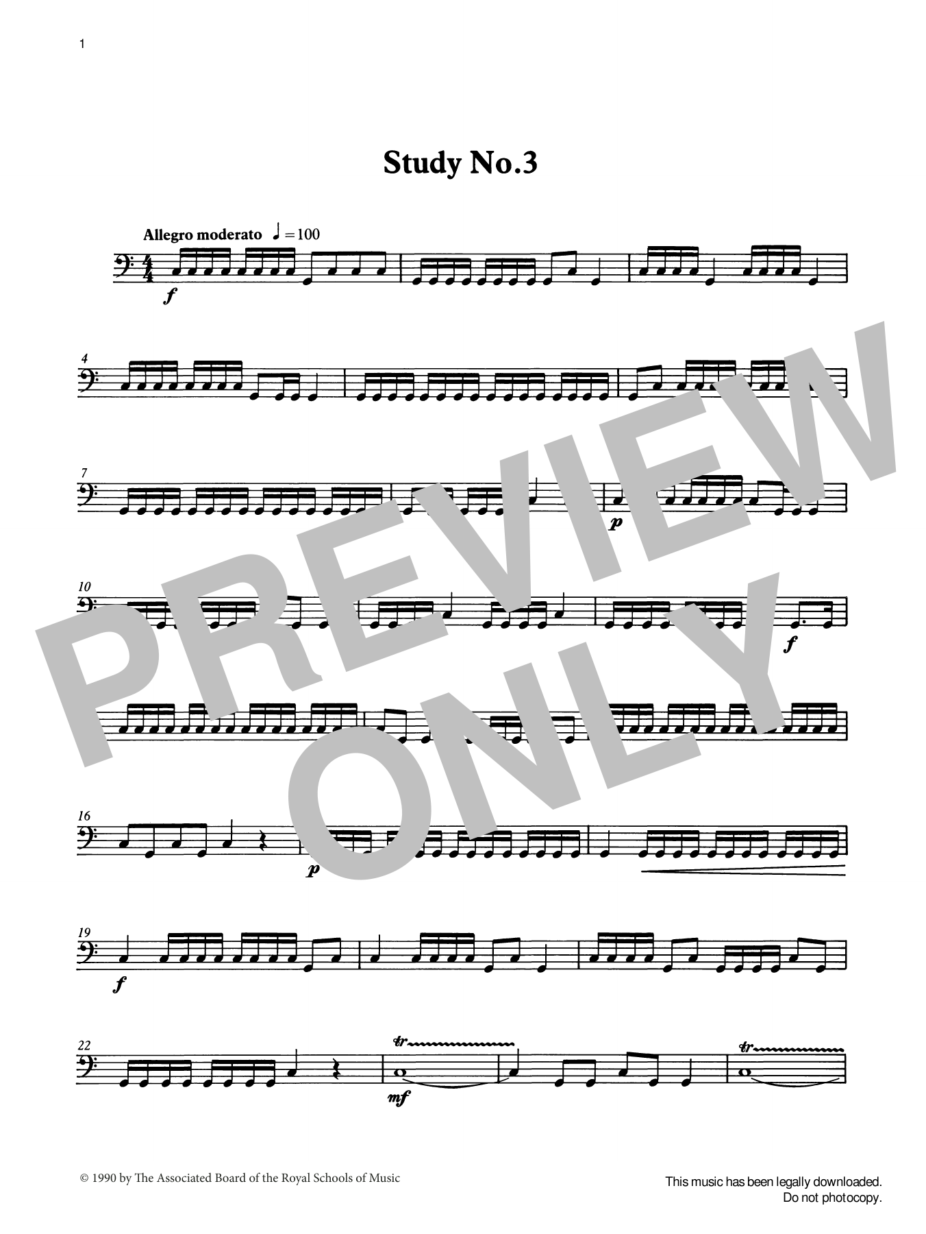 Download Ian Wright Study No.3 from Graded Music for Timpani, Book II Sheet Music and learn how to play Percussion Solo PDF digital score in minutes