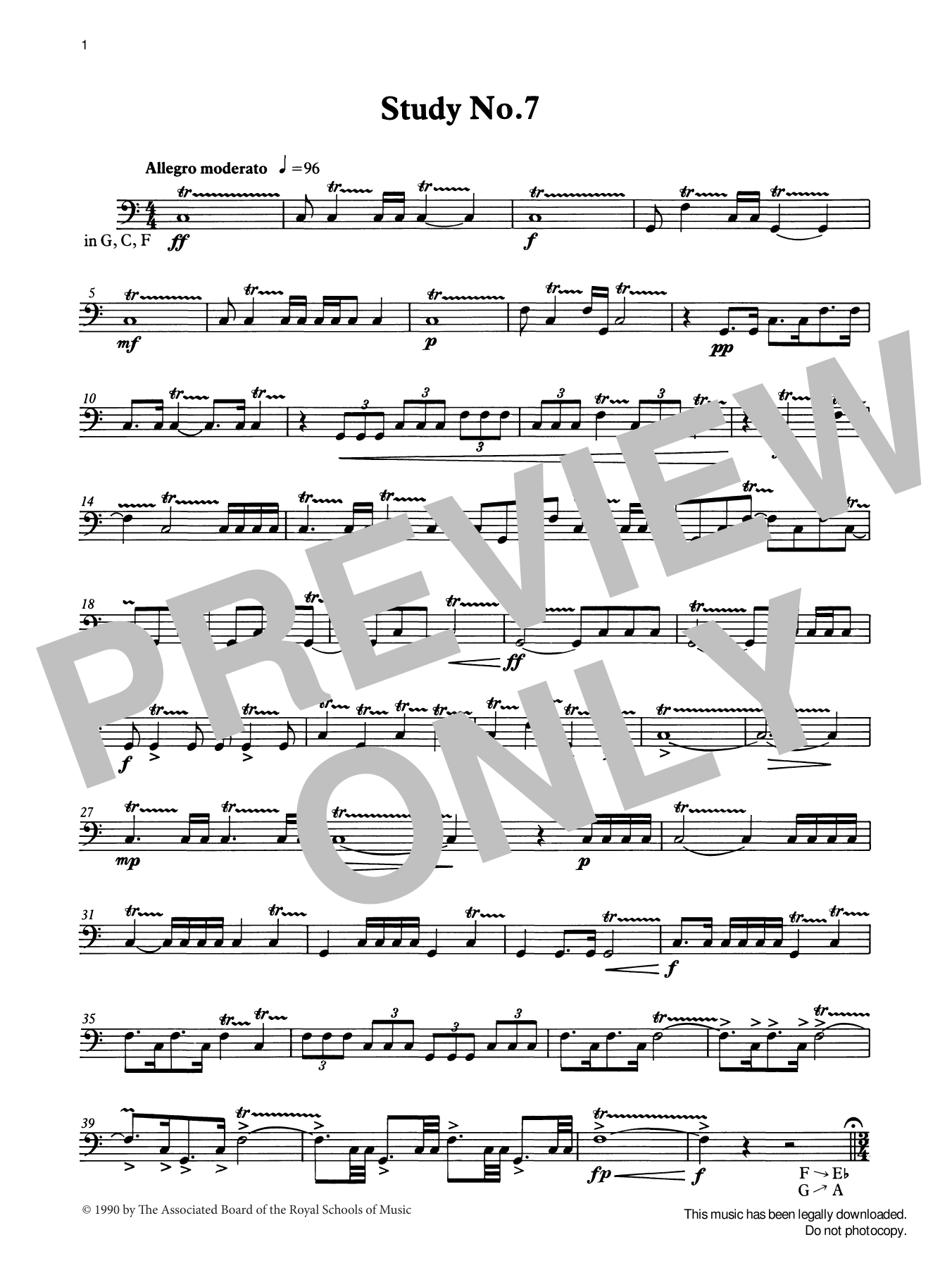 Download Ian Wright Study No.7 from Graded Music for Timpani, Book IV Sheet Music and learn how to play Percussion Solo PDF digital score in minutes