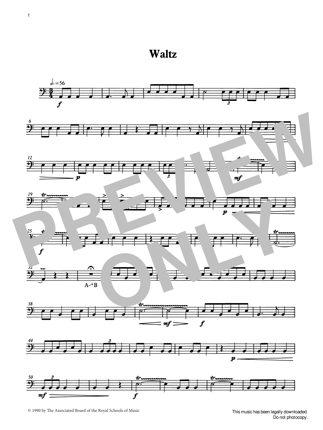 Download Ian Wright Waltz from Graded Music for Timpani, Book II Sheet Music and learn how to play Percussion Solo PDF digital score in minutes