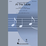Download or print Idina Menzel At This Table (arr. Mac Huff) Sheet Music Printable PDF -page score for Christmas / arranged SATB Choir SKU: 450845.