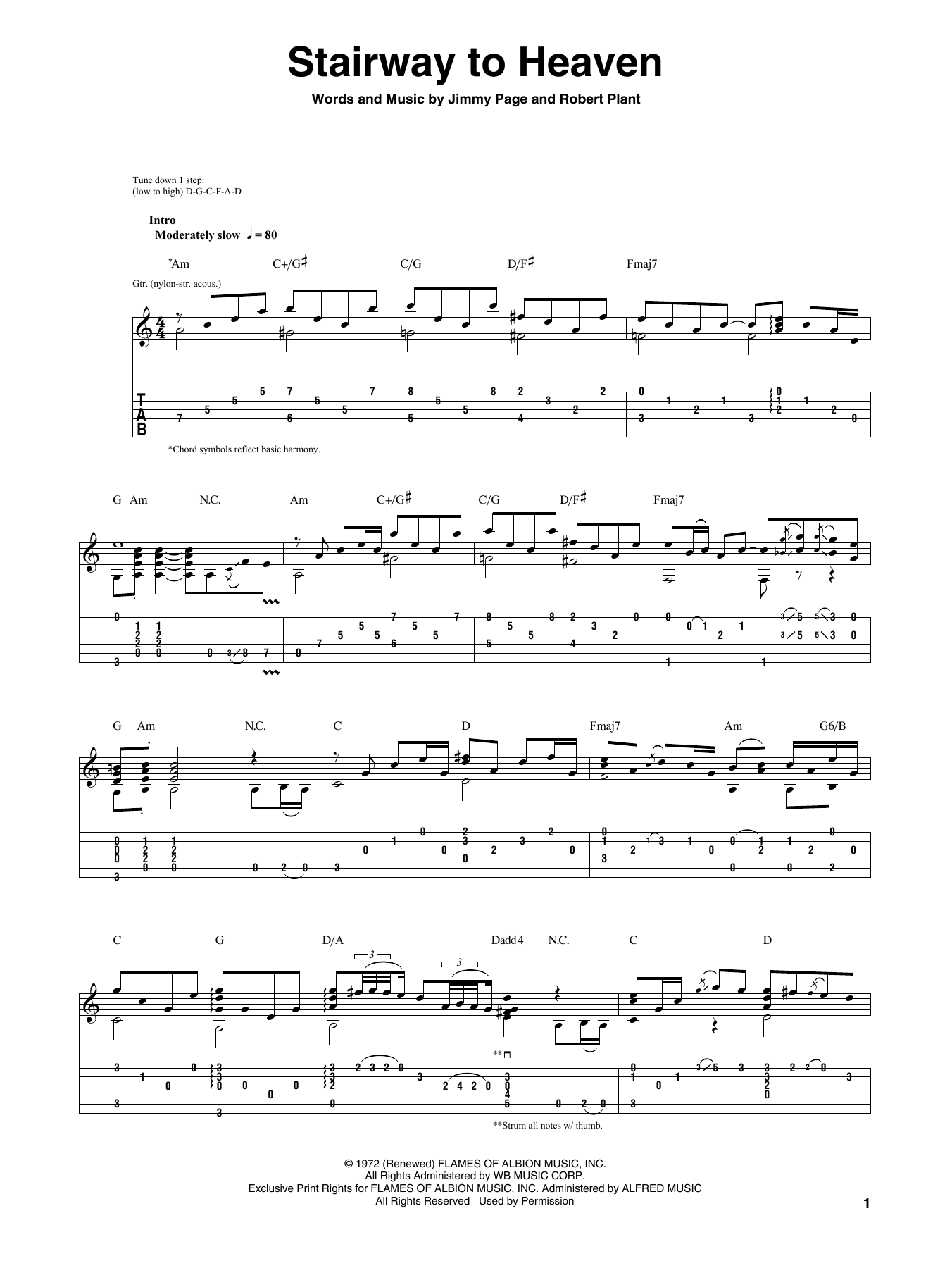 Download Igor Presnyakov Stairway To Heaven Sheet Music and learn how to play Guitar Tab PDF digital score in minutes