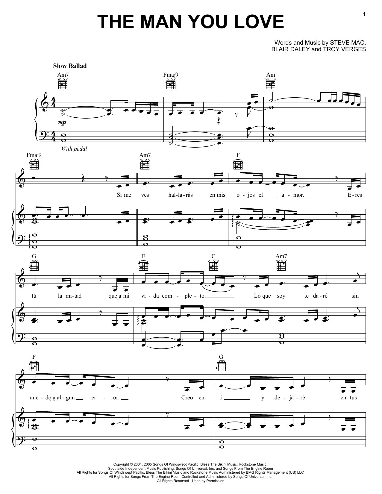 Download Il Divo The Man You Love Sheet Music and learn how to play Piano, Vocal & Guitar (Right-Hand Melody) PDF digital score in minutes