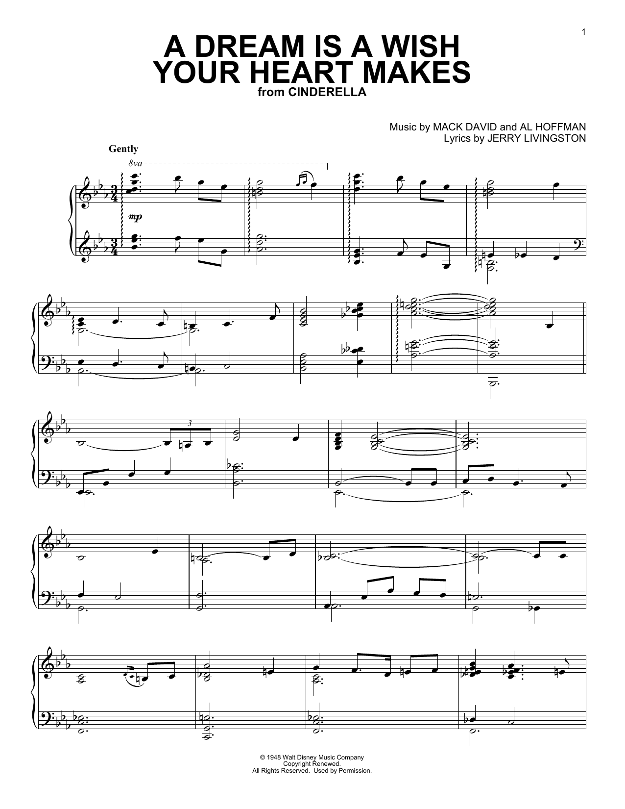 Download Ilene Woods Sheet Music and learn how to play Piano, Vocal & Guitar (Right-Hand Melody) PDF score in minutes
