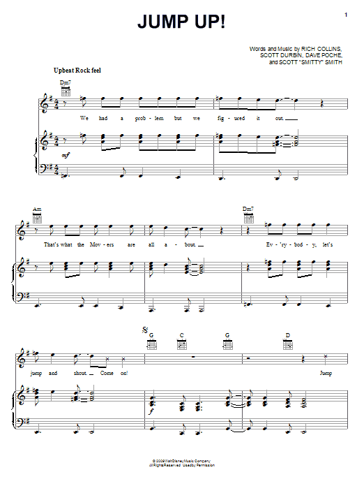 Download Imagination Movers Jump Up! Sheet Music and learn how to play Piano, Vocal & Guitar (Right-Hand Melody) PDF digital score in minutes
