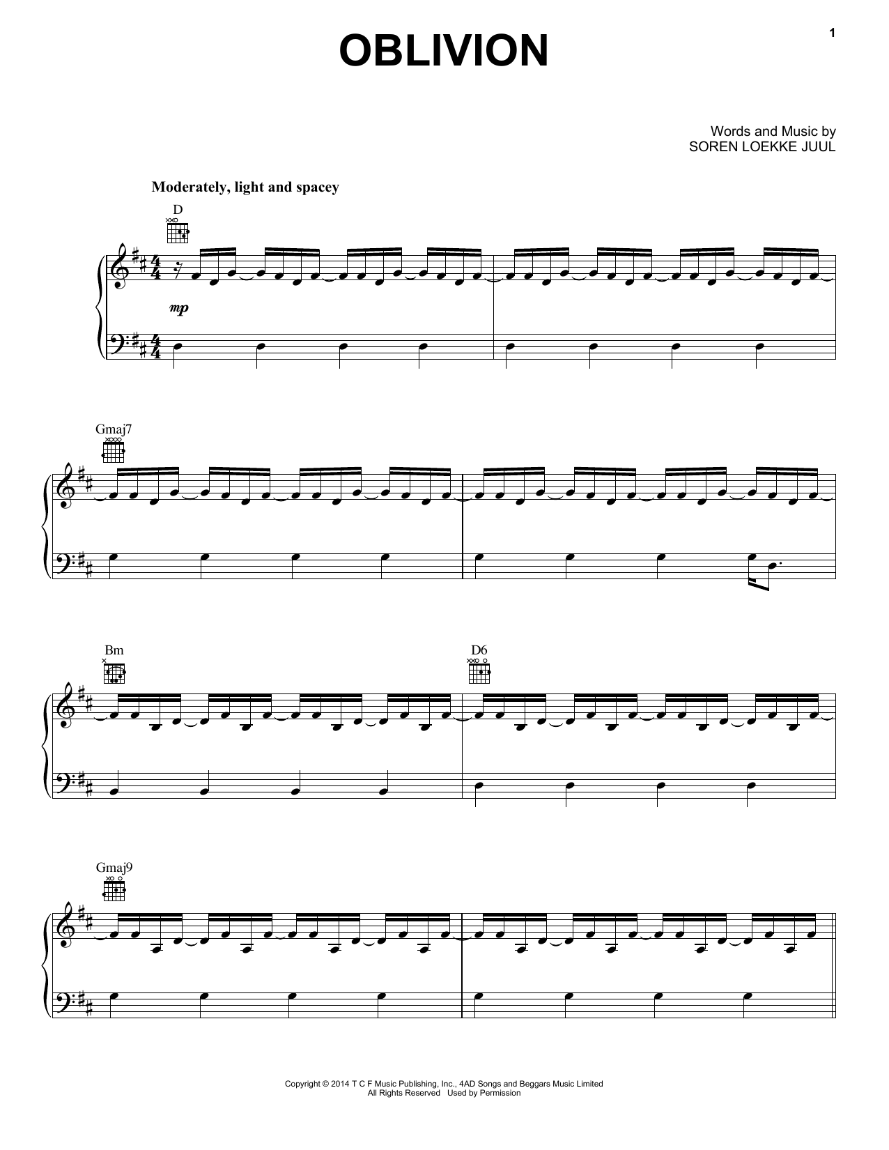 Download Indians Oblivion Sheet Music and learn how to play Piano, Vocal & Guitar (Right-Hand Melody) PDF digital score in minutes