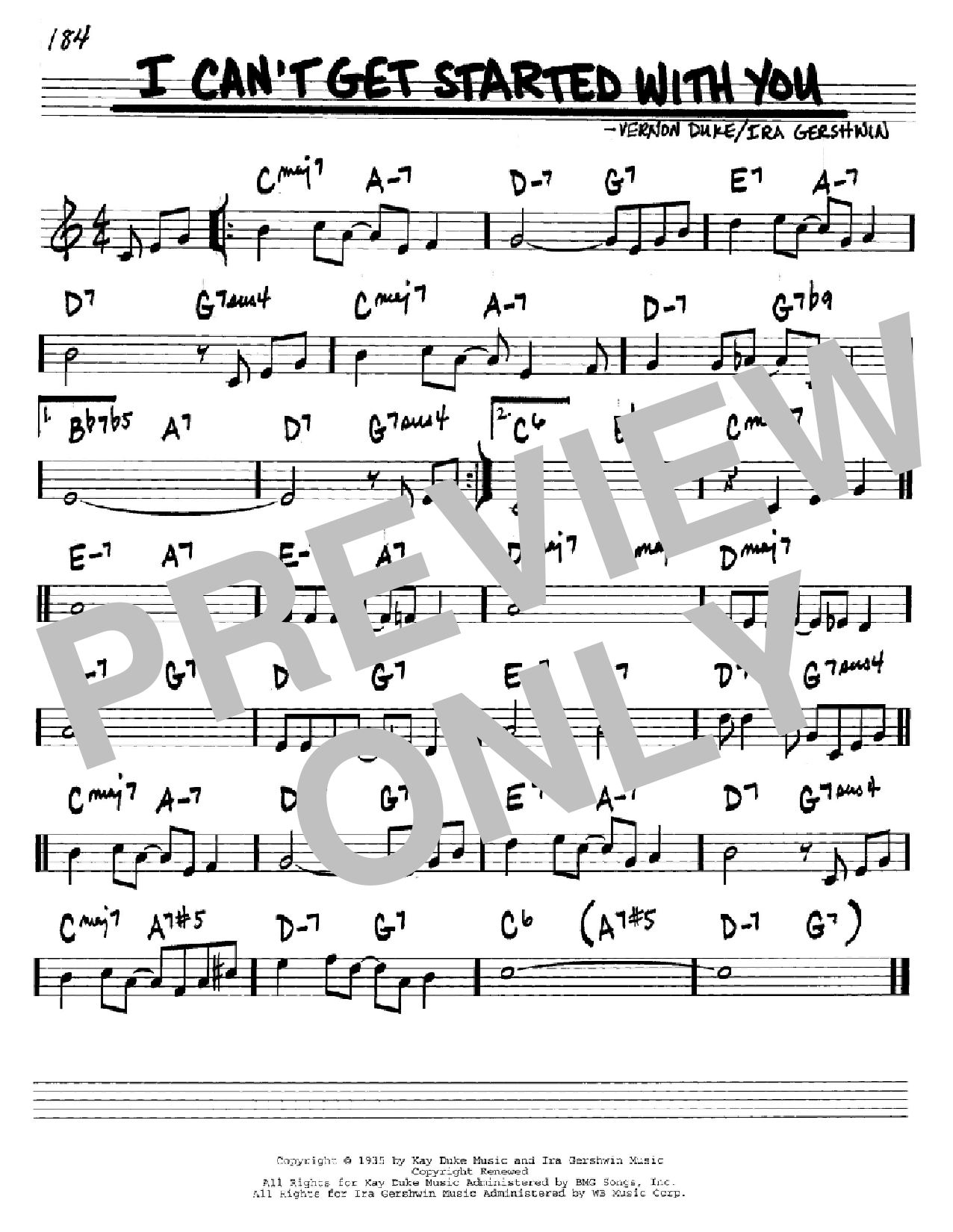 Download Ira Gershwin I Can't Get Started With You Sheet Music and learn how to play Easy Guitar Tab PDF digital score in minutes