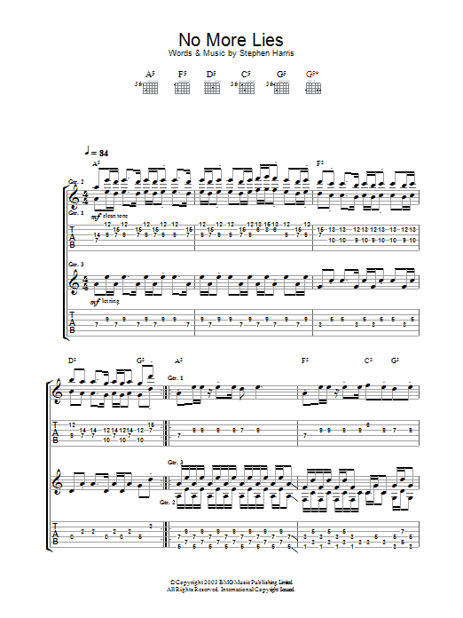 Download Iron Maiden No More Lies Sheet Music and learn how to play Bass Guitar Tab PDF digital score in minutes