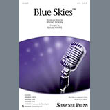 Download or print Mark Hayes Blue Skies Sheet Music Printable PDF -page score for Jazz / arranged SAB SKU: 164898.