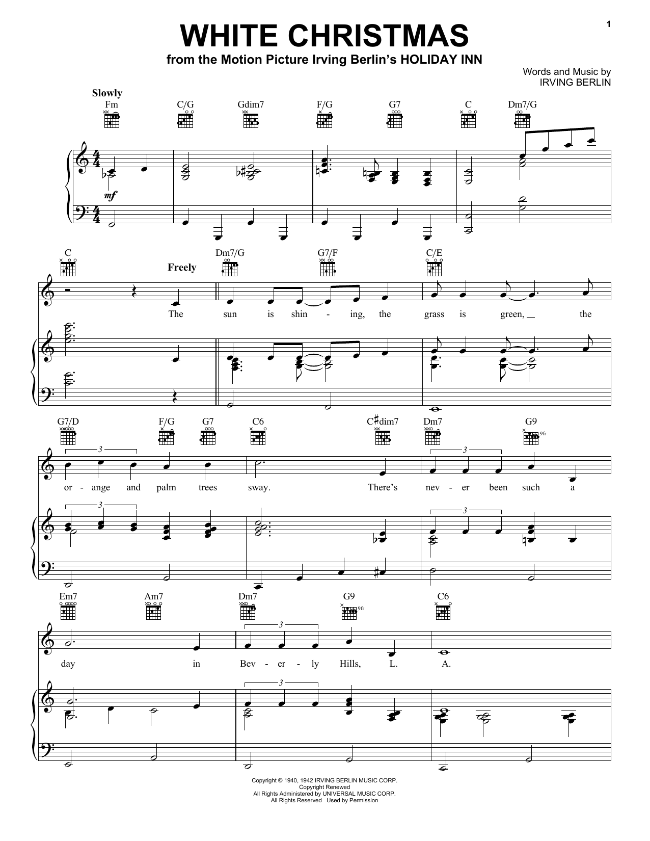 Download Irving Berlin White Christmas Sheet Music and learn how to play Piano Duet PDF digital score in minutes