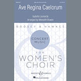 Download or print Isabella Leonarda Ave Regina Caelorum (arr. Meredith Y. Bowen) Sheet Music Printable PDF -page score for Concert / arranged SSA Choir SKU: 432560.
