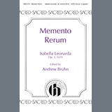 Download or print Isabella Leonarda Momento Rerum Sheet Music Printable PDF -page score for Concert / arranged SATB Choir SKU: 1728262.
