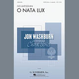 Download or print Ivo Antognini O Nata Lux Sheet Music Printable PDF -page score for Classical / arranged SATB SKU: 195629.