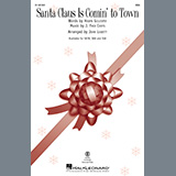 Download or print J. Fred Coots Santa Claus Is Comin' To Town (arr. John Leavitt) Sheet Music Printable PDF -page score for Christmas / arranged SATB Choir SKU: 1314201.