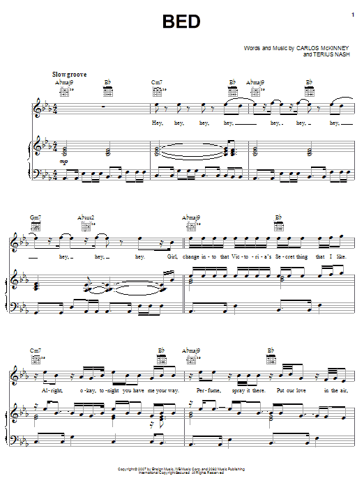 Download J. Holiday Bed Sheet Music and learn how to play Piano, Vocal & Guitar (Right-Hand Melody) PDF digital score in minutes
