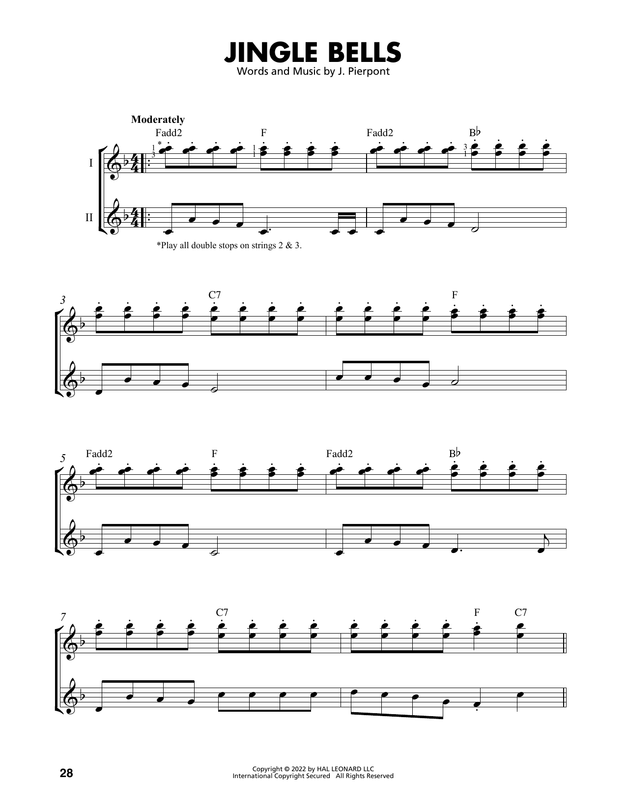 Download J. Pierpont Jingle Bells (arr. Mark Phillips) Sheet Music and learn how to play Easy Guitar Tab PDF digital score in minutes