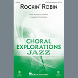 Download or print J. Thomas Rockin' Robin (arr. Tom Anderson) Sheet Music Printable PDF -page score for Concert / arranged 3-Part Mixed Choir SKU: 498408.