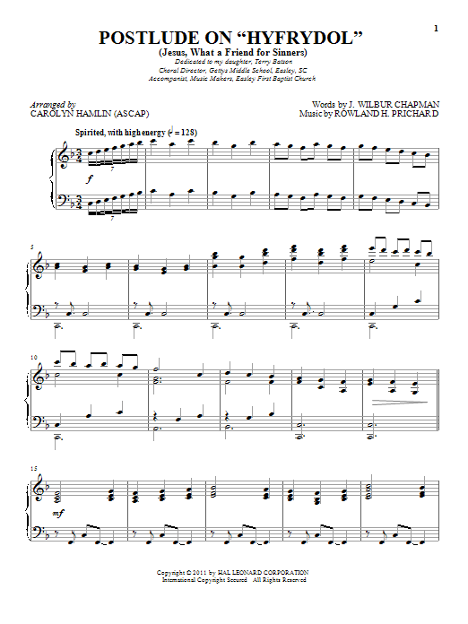 Download Rowland H. Prichard Jesus! What A Friend To Sinners Sheet Music and learn how to play Piano PDF digital score in minutes