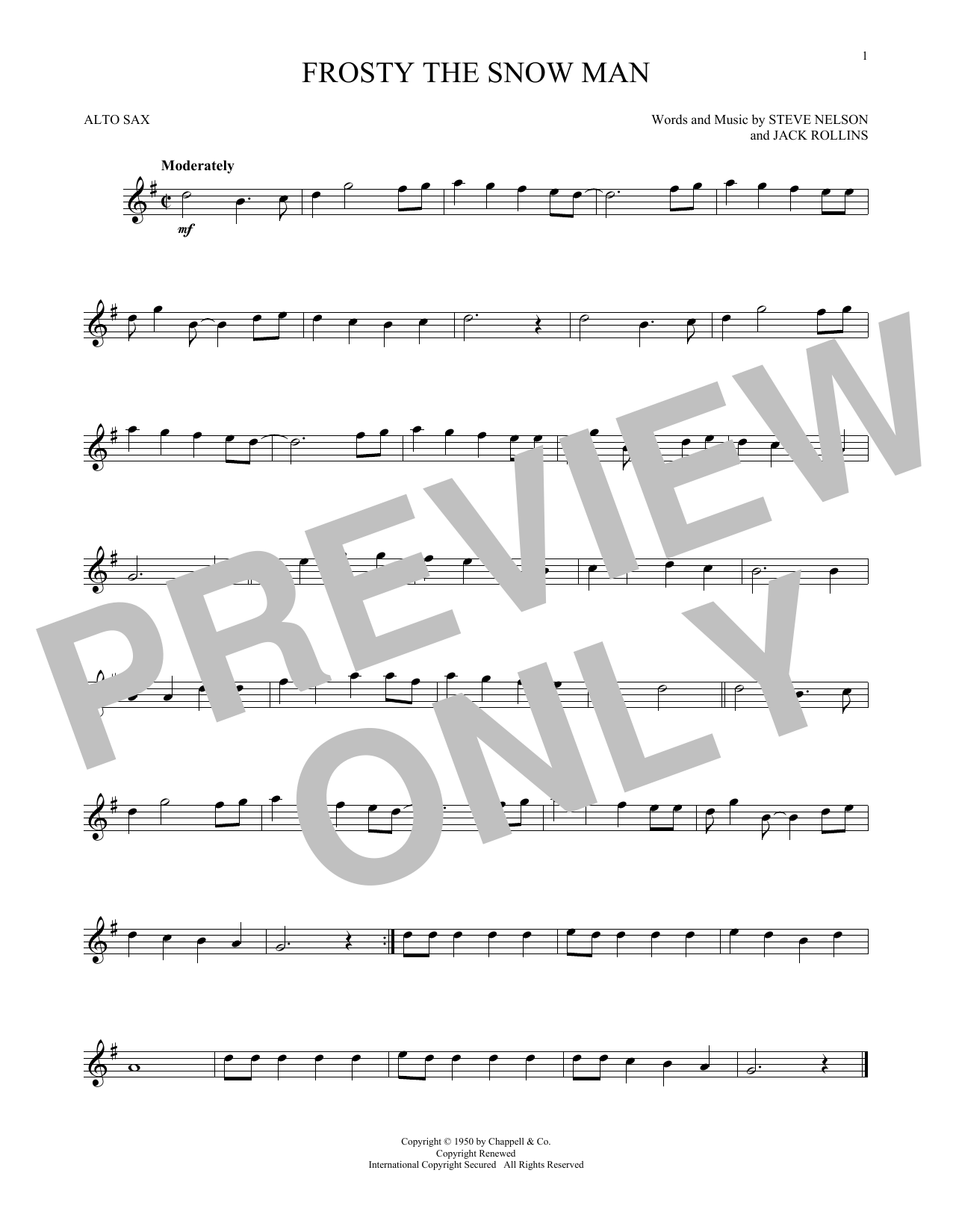 Download Jack Rollins Frosty The Snow Man Sheet Music and learn how to play Super Easy Piano PDF digital score in minutes