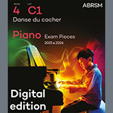 Download or print Jacques Ibert Danse du cocher (Grade 4, list C1, from the ABRSM Piano Syllabus 2025 & 2026) Sheet Music Printable PDF -page score for Classical / arranged Piano Solo SKU: 1555721.